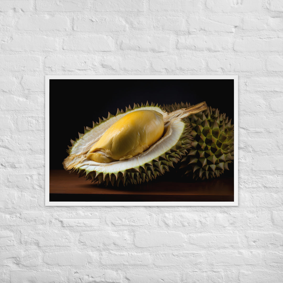 Durian Fruit as a Culinary Delight Framed poster 🤤 from Yumify.AI