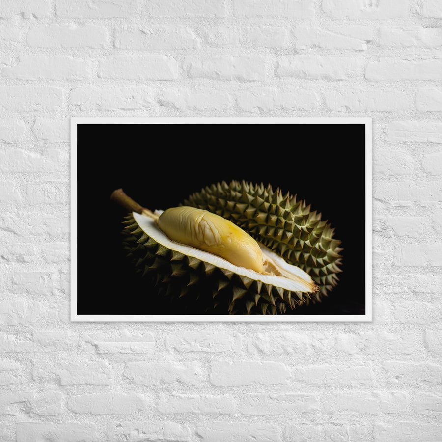 Durian Fruit as a Culinary Delight Framed poster 🤤 from Yumify.AI