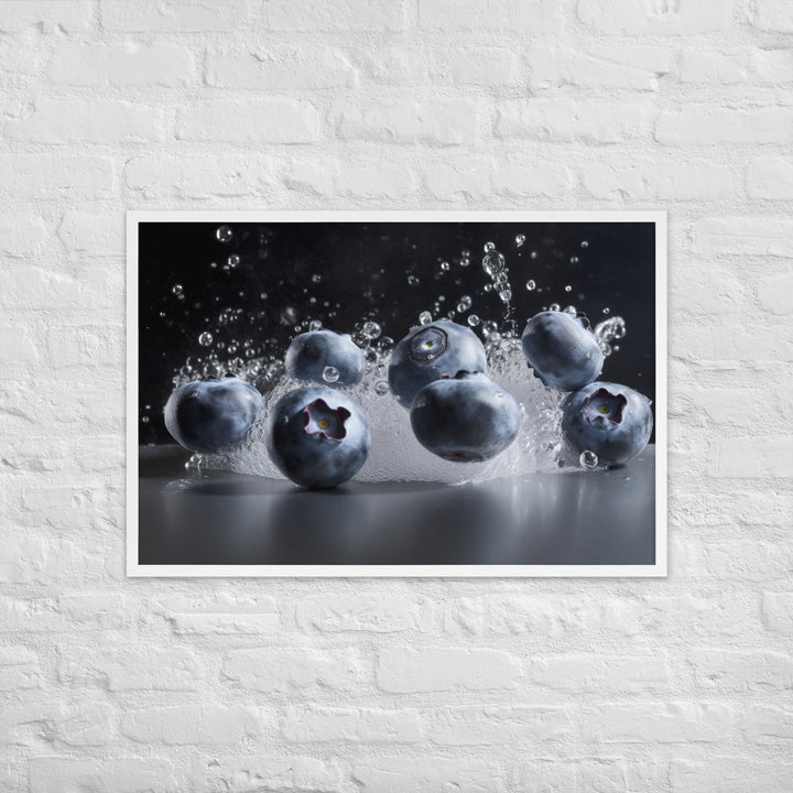 Blueberry Explosion Framed poster 🤤 from Yumify.AI