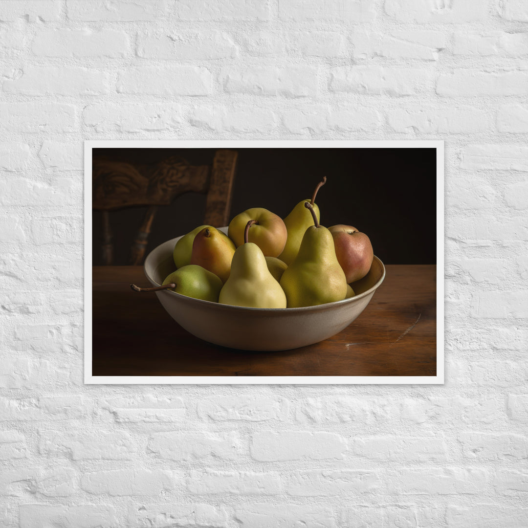 Bartlett Pears Framed poster 🤤 from Yumify.AI