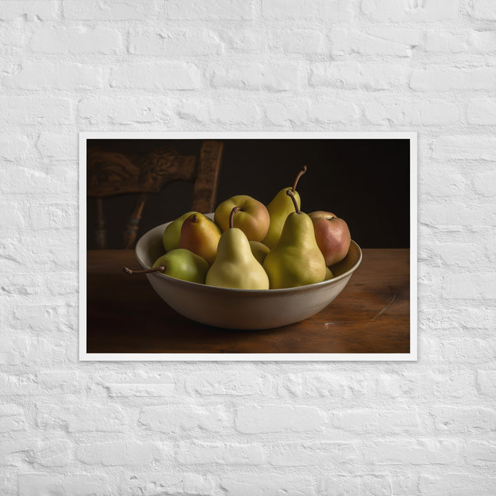 Bartlett Pears Framed poster 🤤 from Yumify.AI