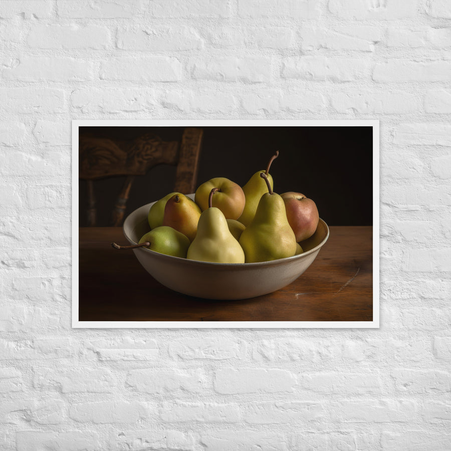 Bartlett Pears Framed poster 🤤 from Yumify.AI