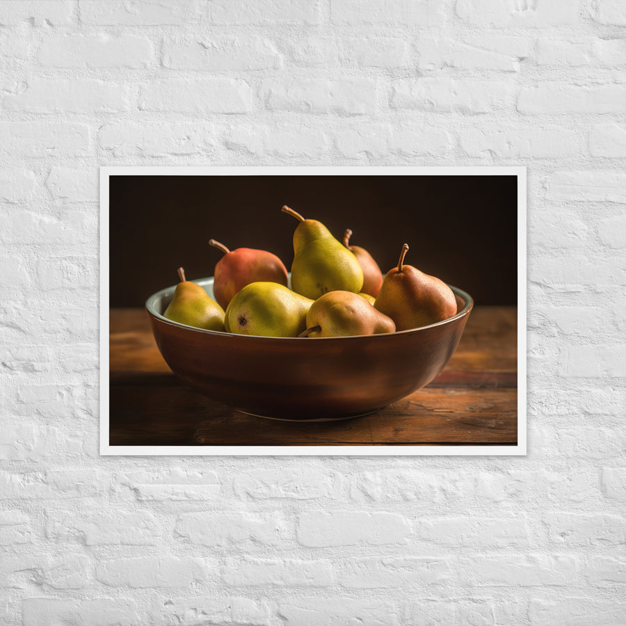 Bartlett Pears Framed poster 🤤 from Yumify.AI