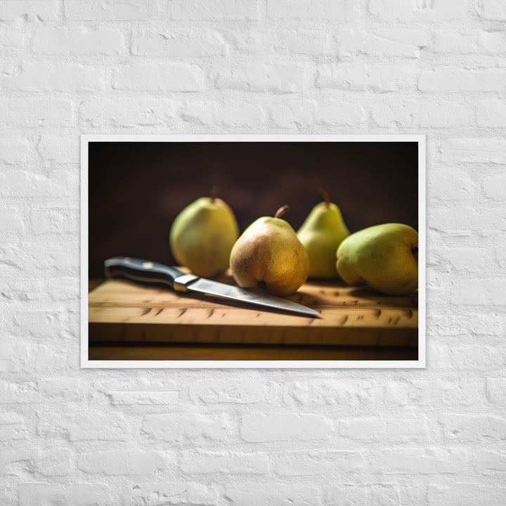 Asian Pears Framed poster 🤤 from Yumify.AI