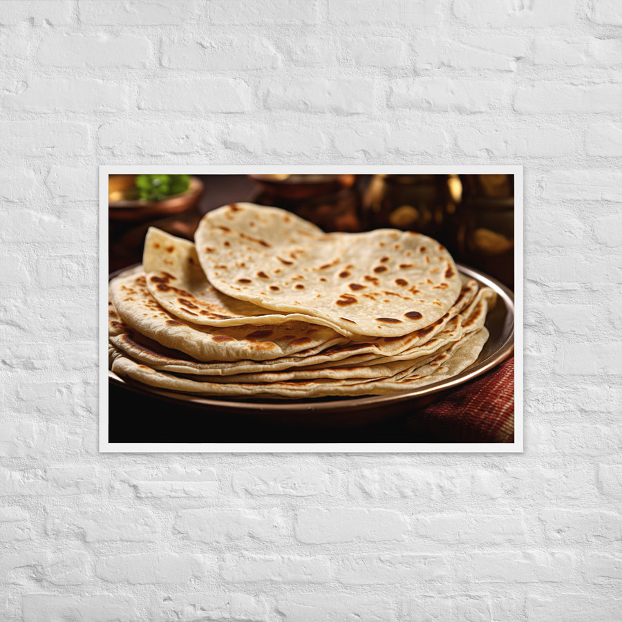 Chapati Framed poster 🤤 from Yumify.AI