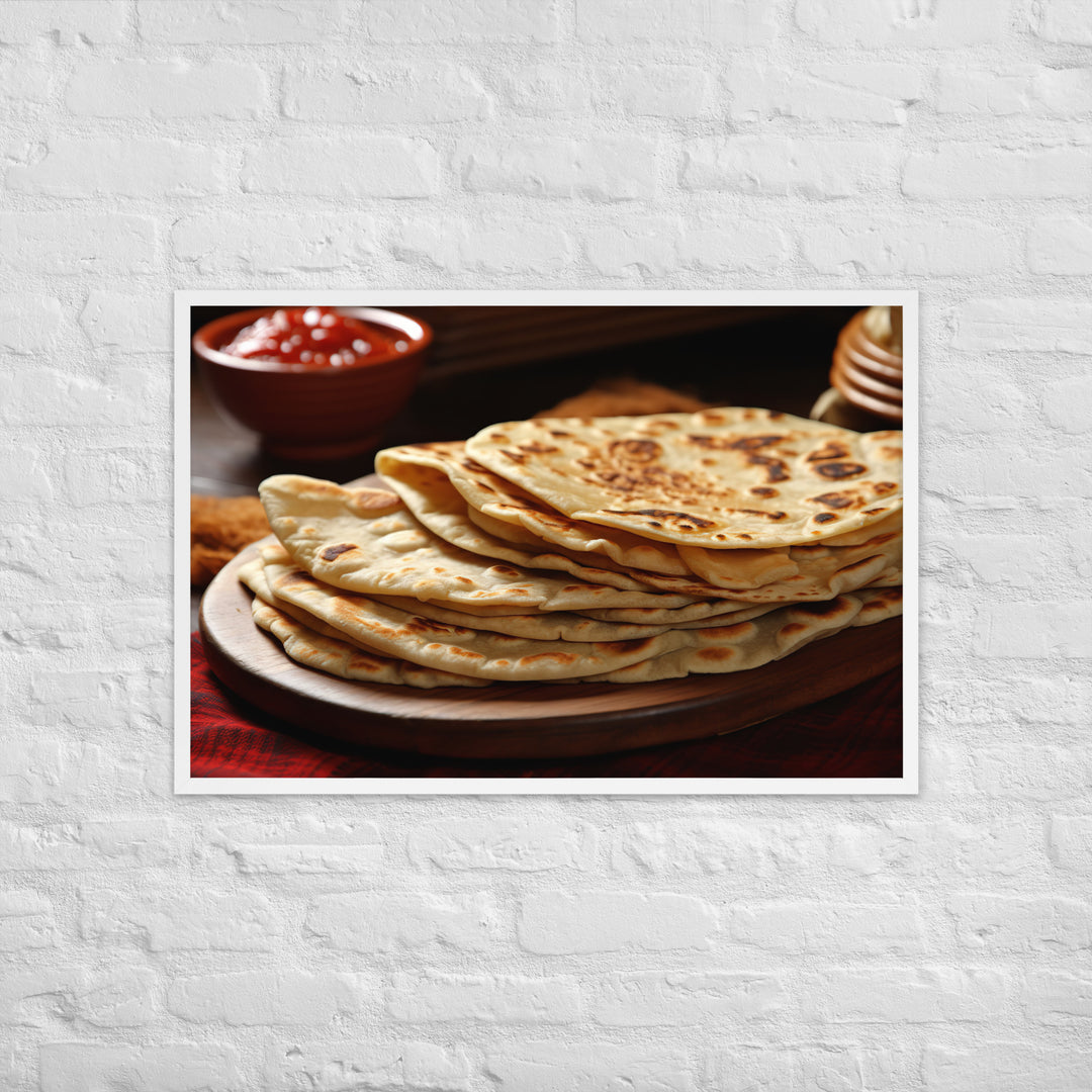 Chapati Framed poster 🤤 from Yumify.AI