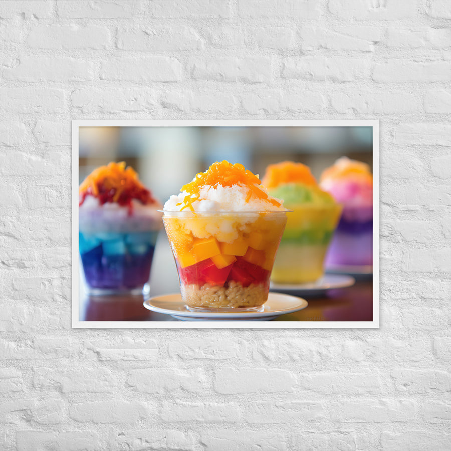 Halo Halo Framed poster 🤤 from Yumify.AI