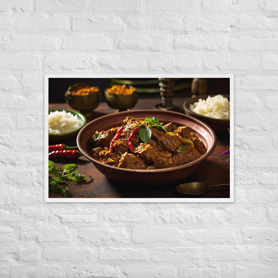 Rendang Framed poster 🤤 from Yumify.AI