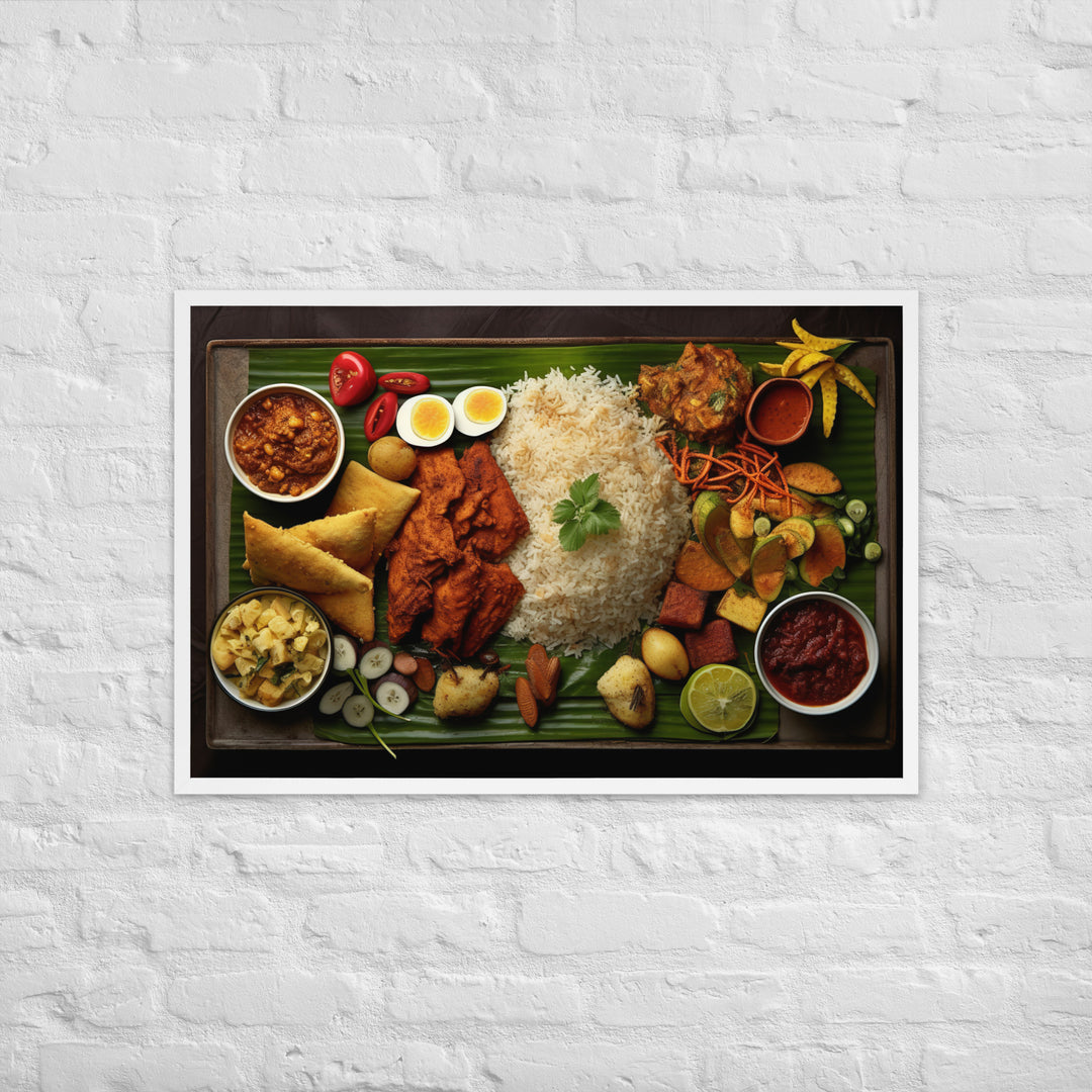 Nasi Padang Framed poster 🤤 from Yumify.AI