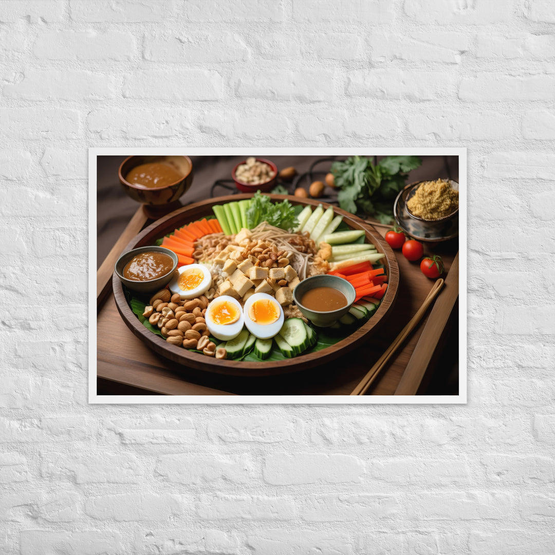 Gado Gado Framed poster 🤤 from Yumify.AI