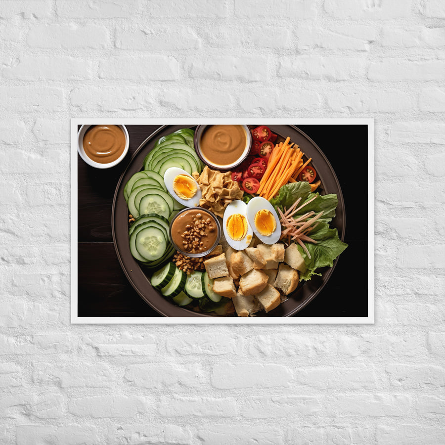 Gado Gado Framed poster 🤤 from Yumify.AI