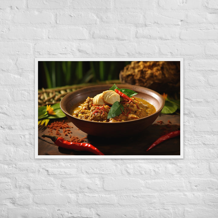 Rendang Framed poster 🤤 from Yumify.AI