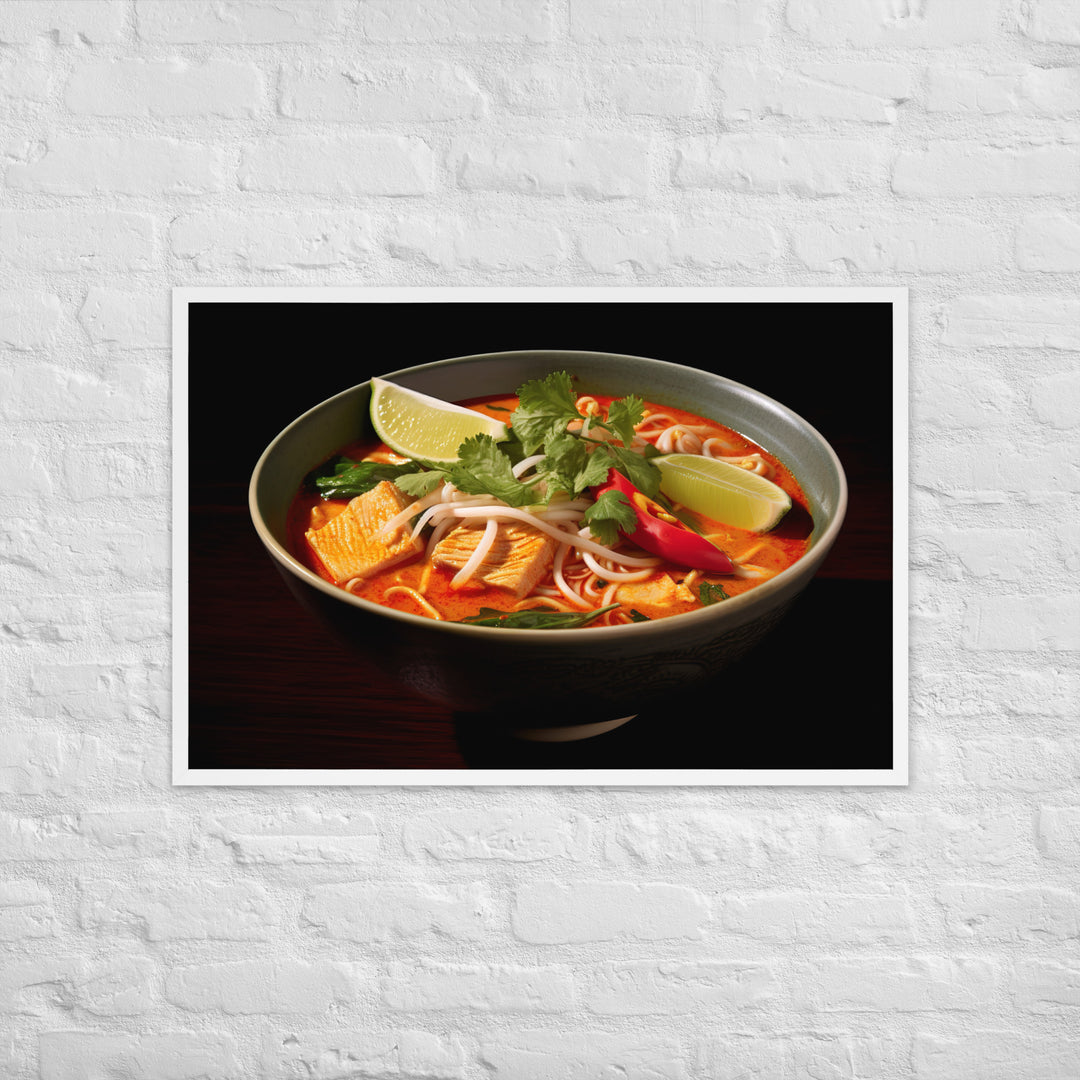 Laksa Framed poster 🤤 from Yumify.AI