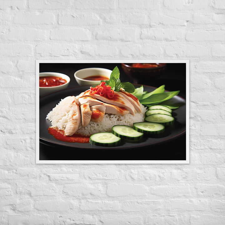 Hainanese Chicken Rice Framed poster 🤤 from Yumify.AI