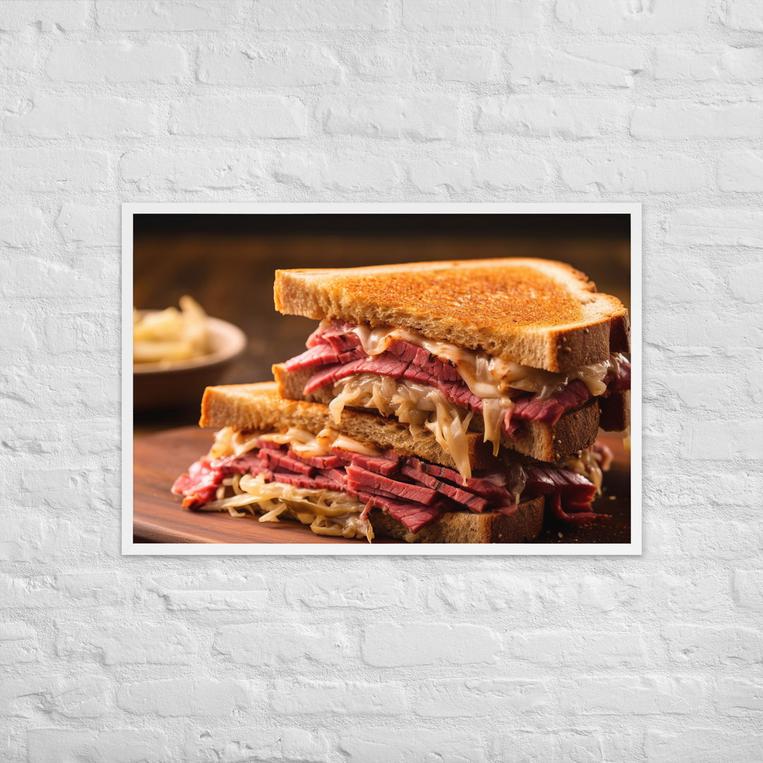 Reuben Sandwich Framed poster 🤤 from Yumify.AI