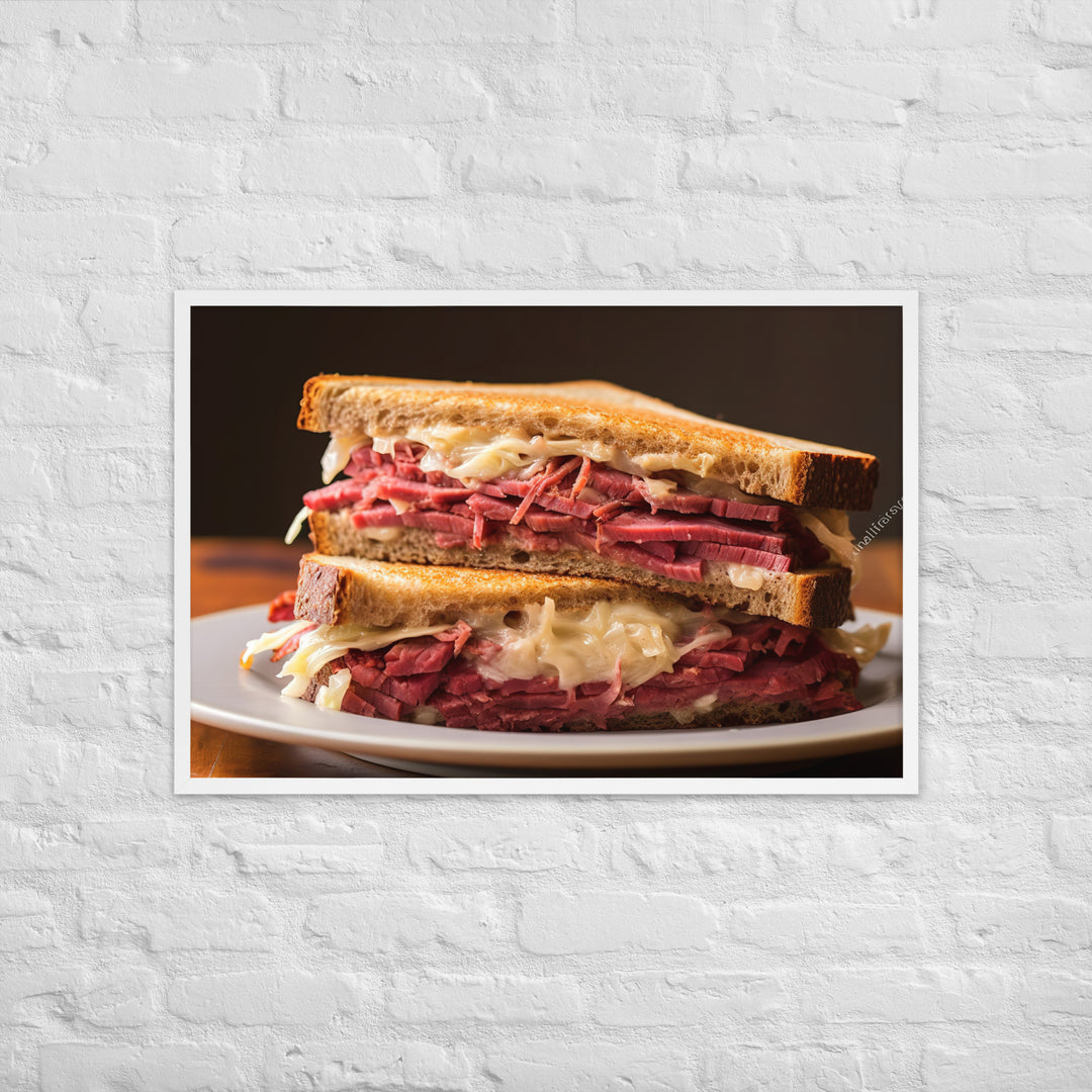 Reuben Sandwich Framed poster 🤤 from Yumify.AI