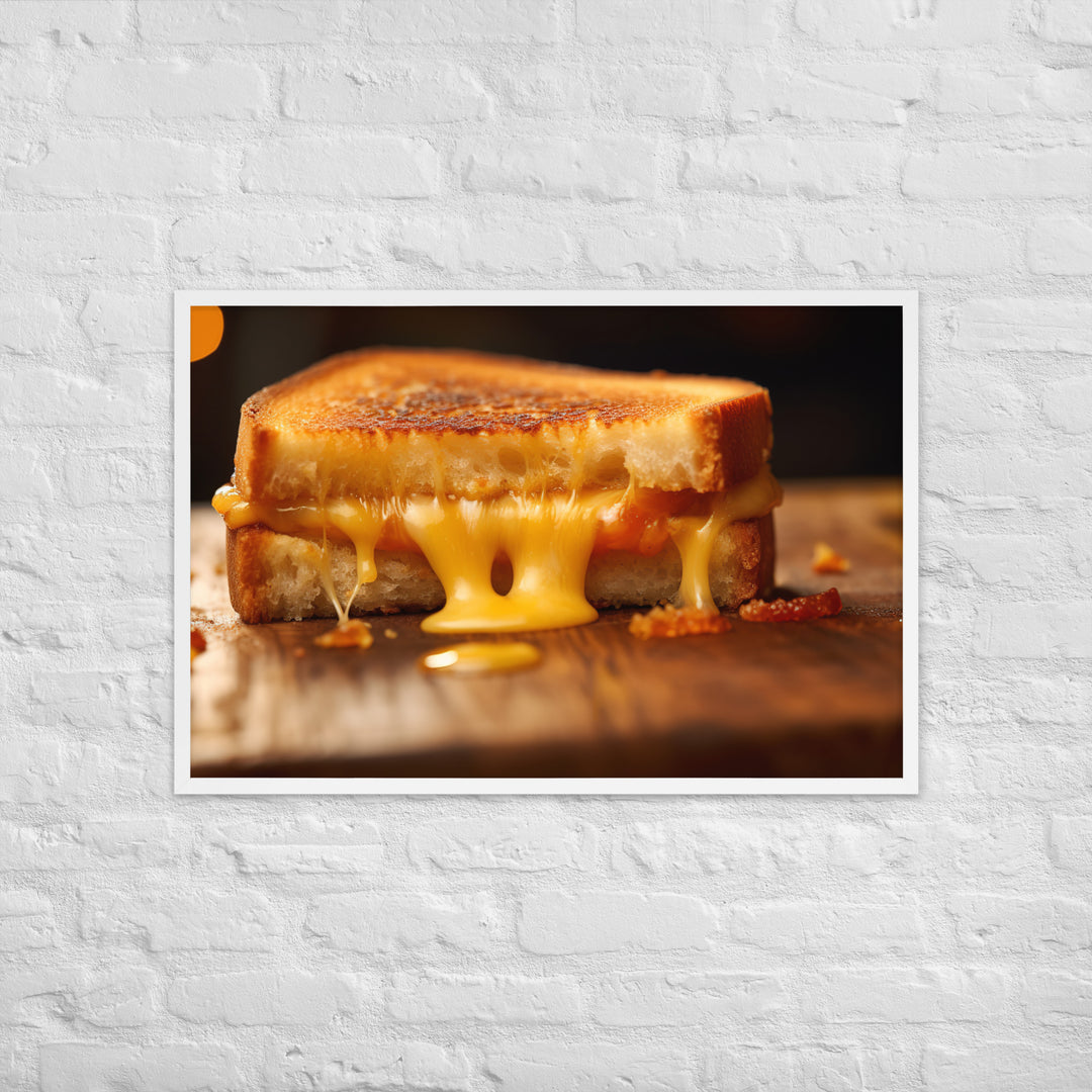 Grilled Cheese Sandwich Framed poster 🤤 from Yumify.AI