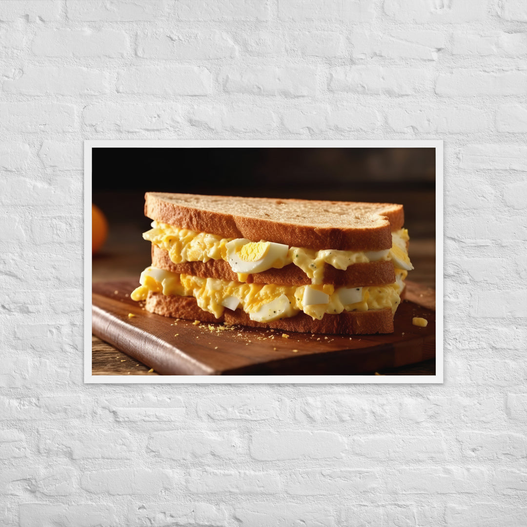 Egg Salad Sandwich Framed poster 🤤 from Yumify.AI