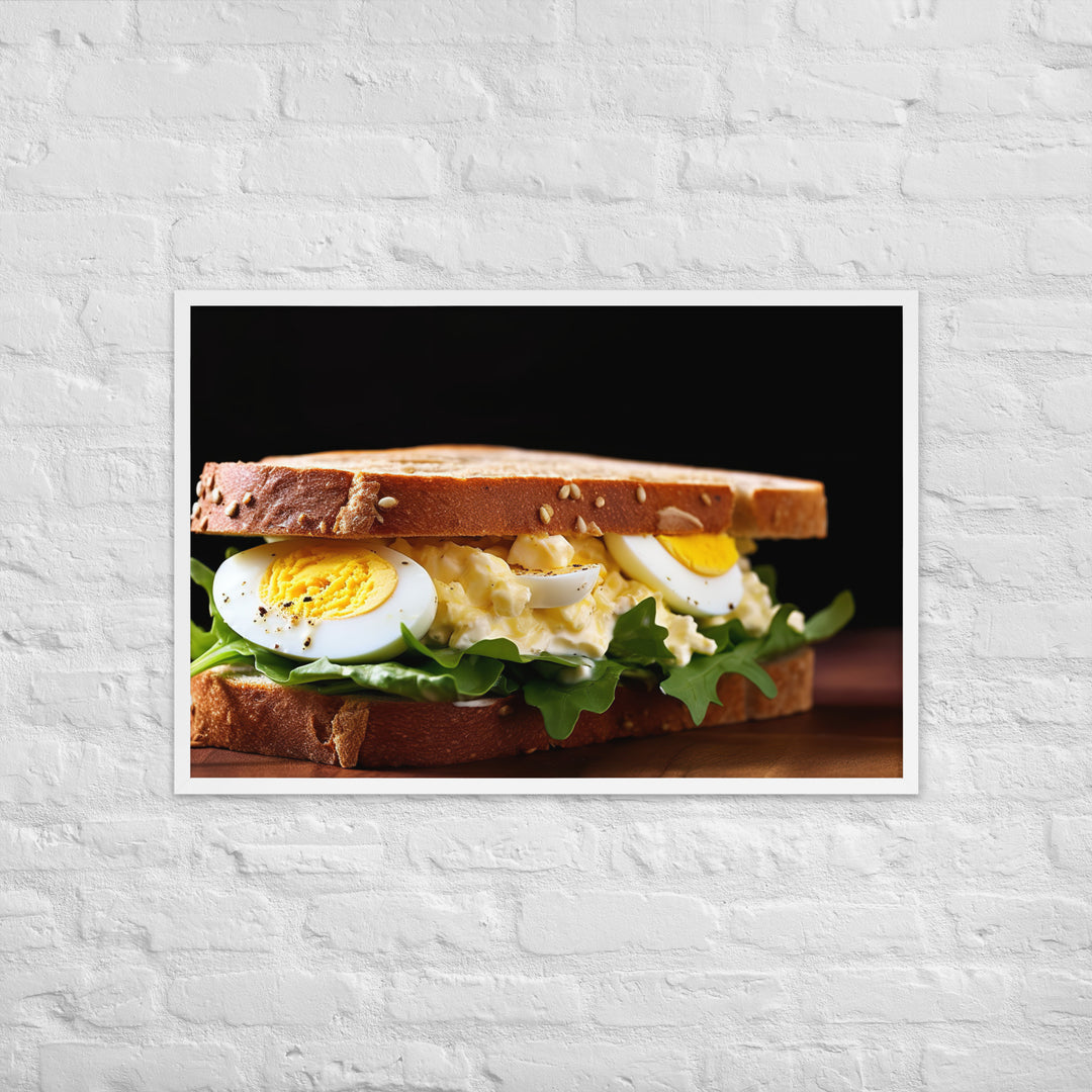 Egg Salad Sandwich Framed poster 🤤 from Yumify.AI