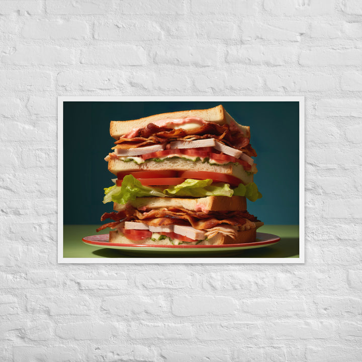 Club Sandwich Framed poster 🤤 from Yumify.AI