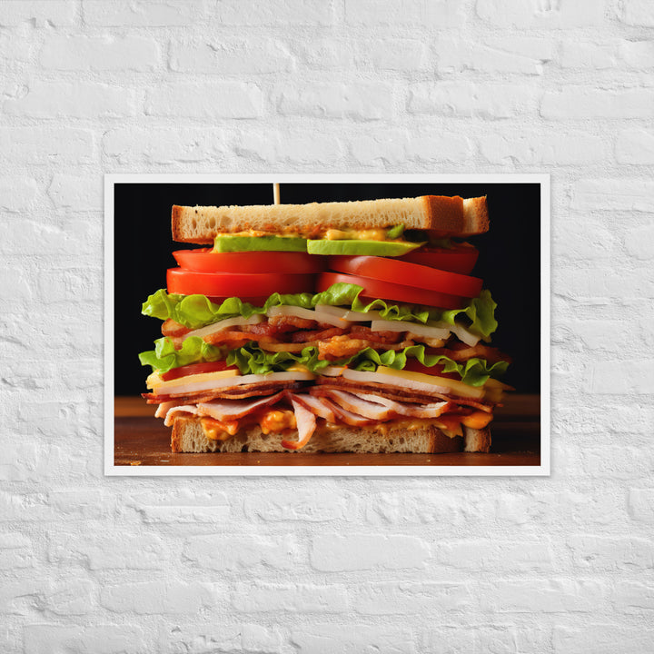 Club Sandwich Framed poster 🤤 from Yumify.AI