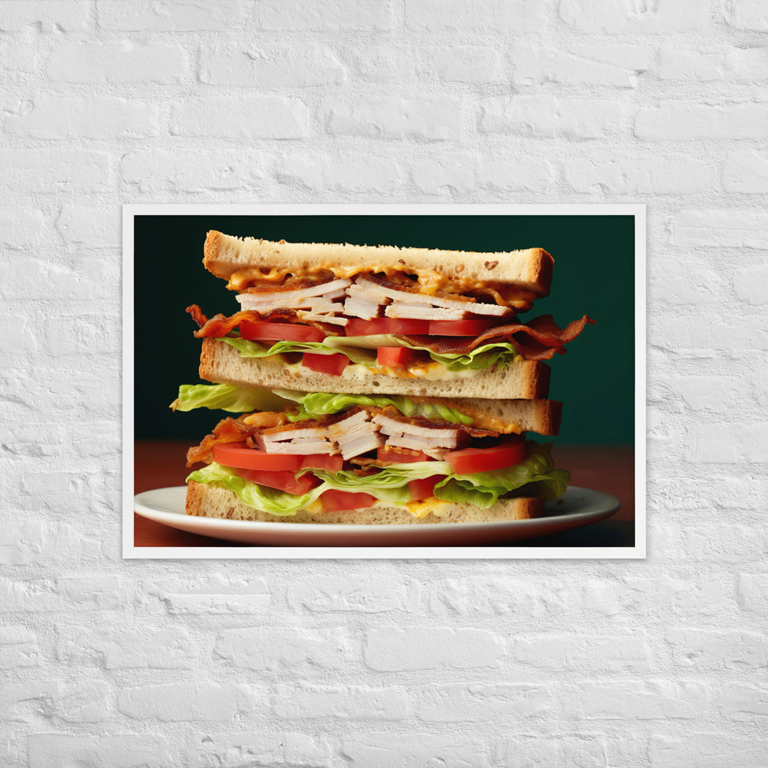 Club Sandwich Framed poster 🤤 from Yumify.AI