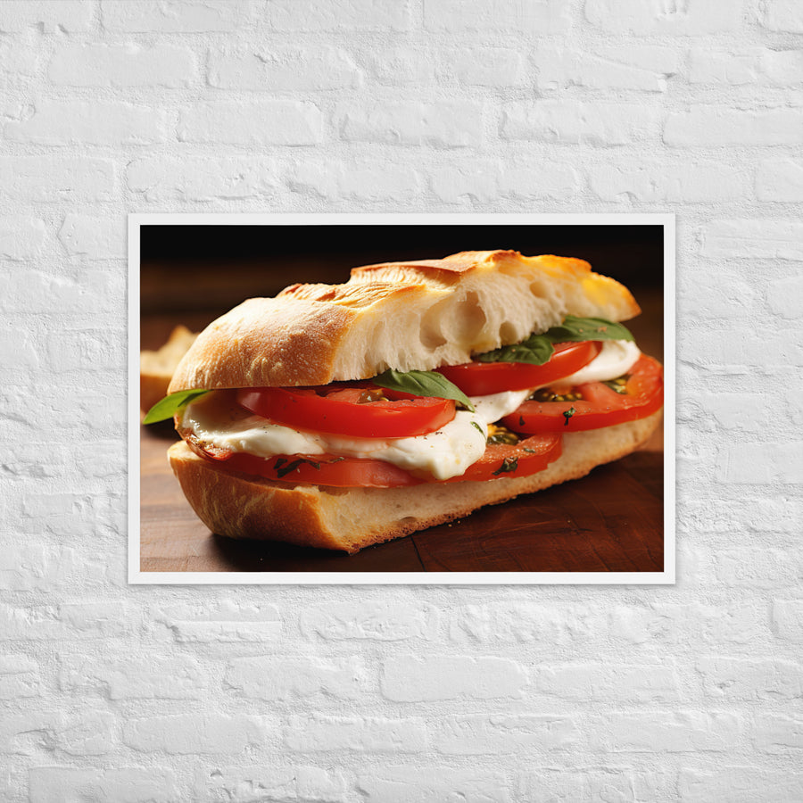 Caprese Sandwich Framed poster 🤤 from Yumify.AI