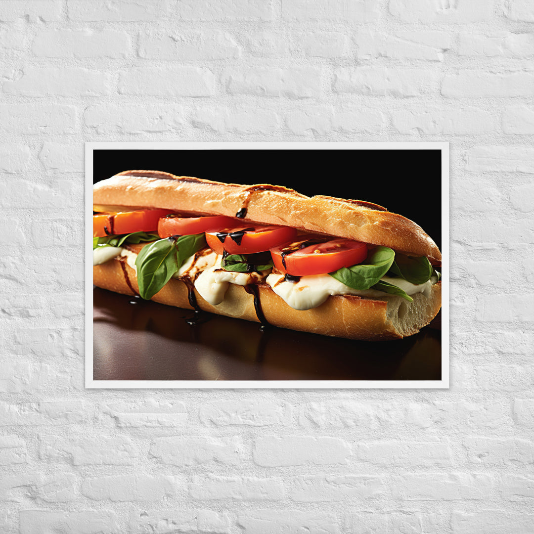 Caprese Sandwich Framed poster 🤤 from Yumify.AI