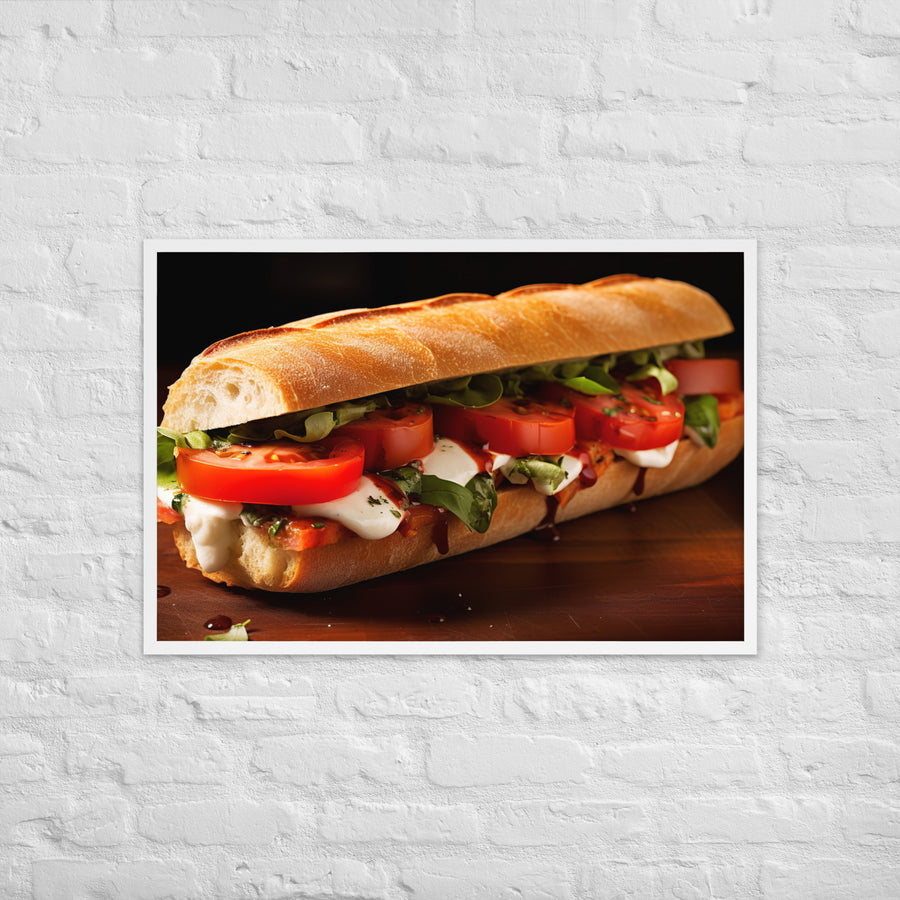 Caprese Sandwich Framed poster 🤤 from Yumify.AI