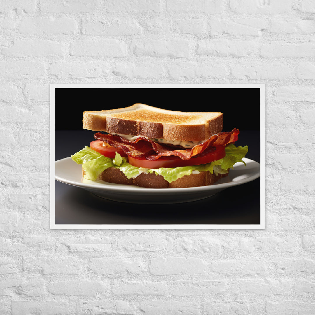 BLT Sandwich Framed poster 🤤 from Yumify.AI