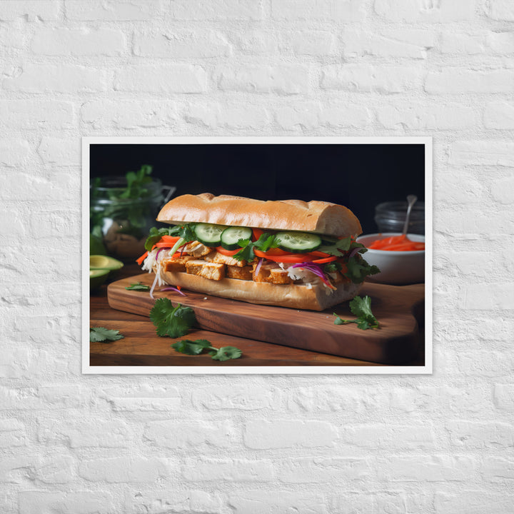 Grilled Pork and Pickled Vegetables Framed poster 🤤 from Yumify.AI