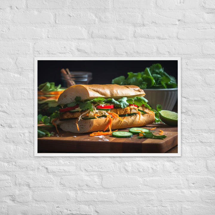 Grilled Pork and Pickled Vegetables Framed poster 🤤 from Yumify.AI