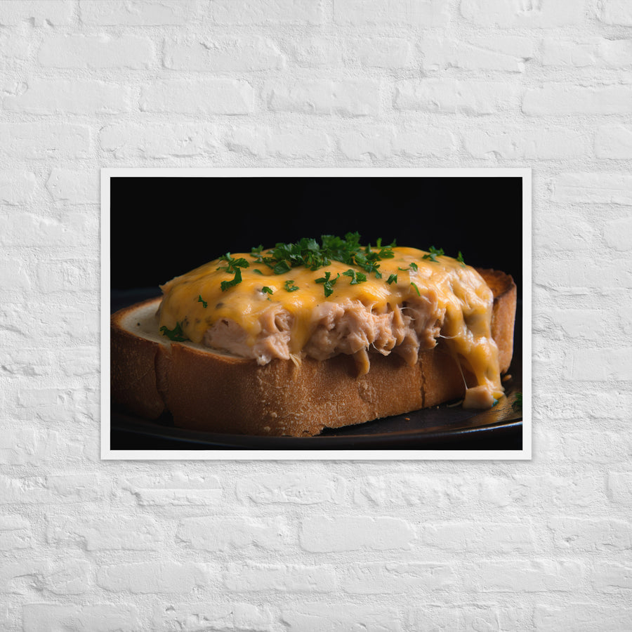 Toasty Tuna Melt Framed poster 🤤 from Yumify.AI
