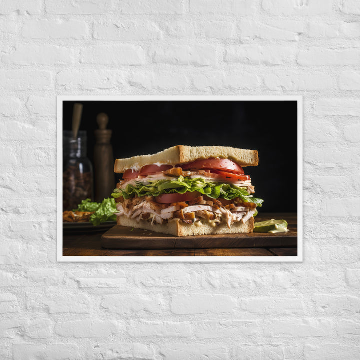 The Ultimate Club Sandwich Framed poster 🤤 from Yumify.AI