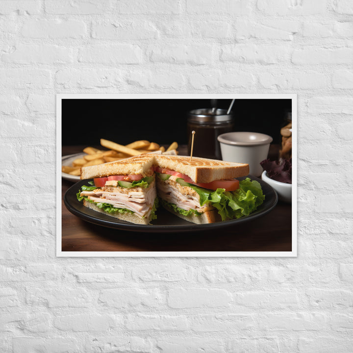 The Perfect Club Sandwich Framed poster 🤤 from Yumify.AI