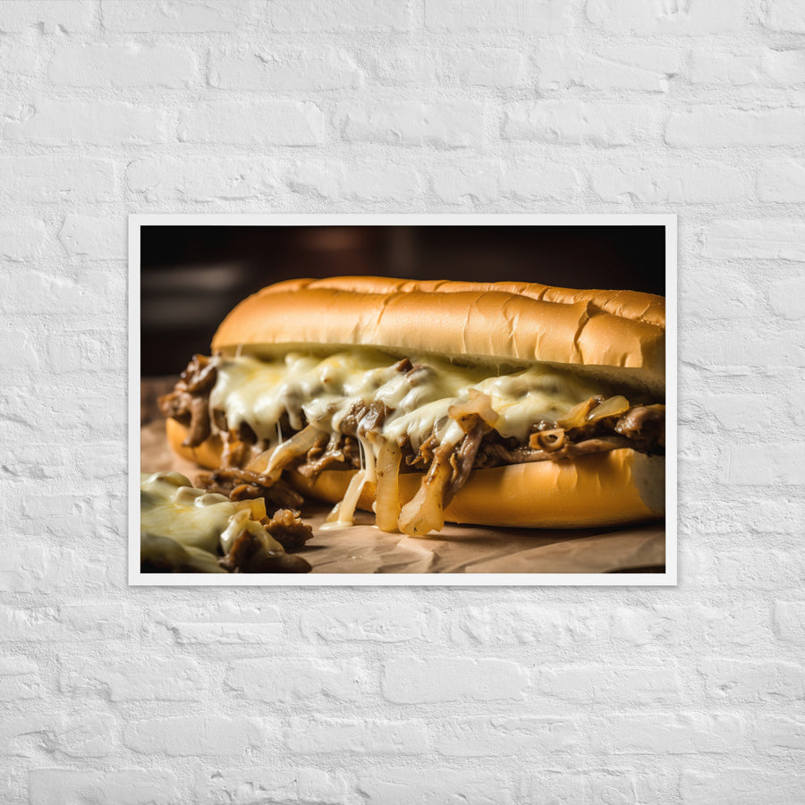 The Classic Philly Cheesesteak Framed poster 🤤 from Yumify.AI