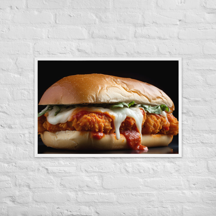 Classic Chicken Parmesan Hero Framed poster 🤤 from Yumify.AI