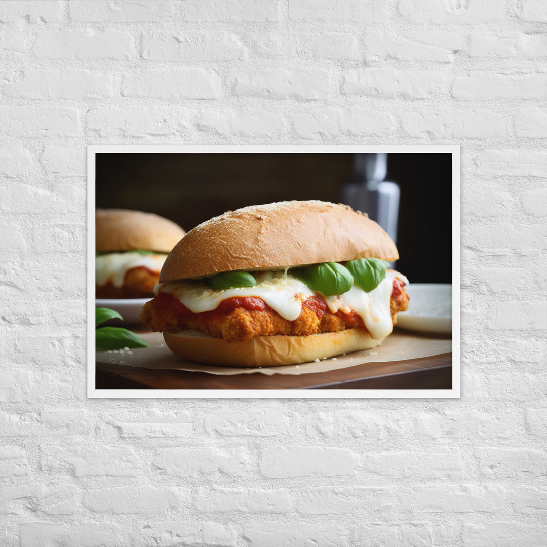 Classic Chicken Parmesan Hero Framed poster 🤤 from Yumify.AI