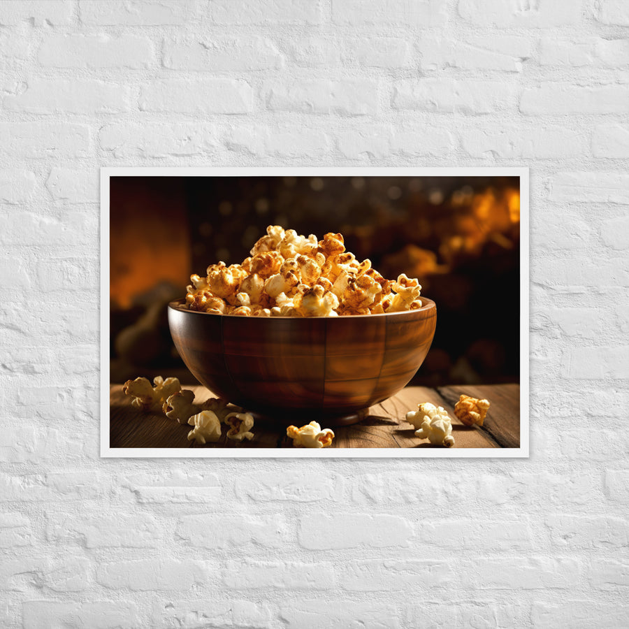 Spicy Popcorn Framed poster 🤤 from Yumify.AI