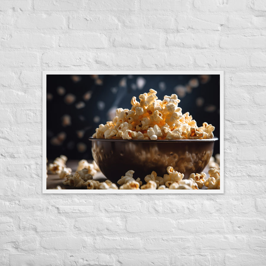 Kettle Corn Framed poster 🤤 from Yumify.AI