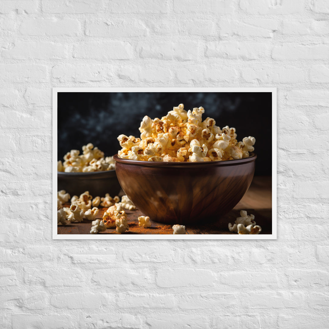 Garlic Parmesan Popcorn Framed poster 🤤 from Yumify.AI