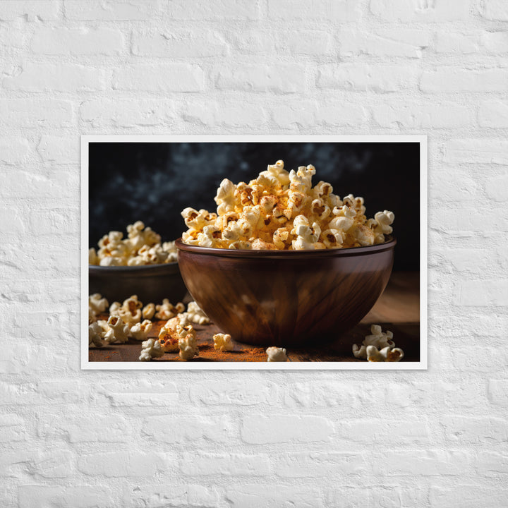 Garlic Parmesan Popcorn Framed poster 🤤 from Yumify.AI