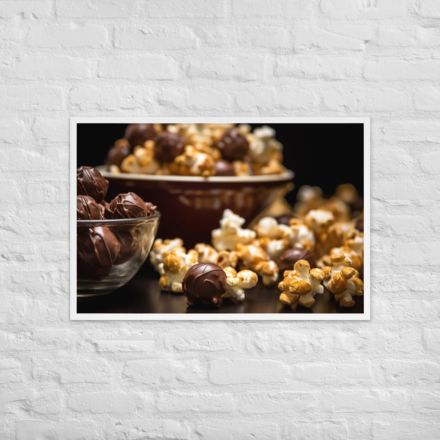Chocolate Popcorn Framed poster 🤤 from Yumify.AI