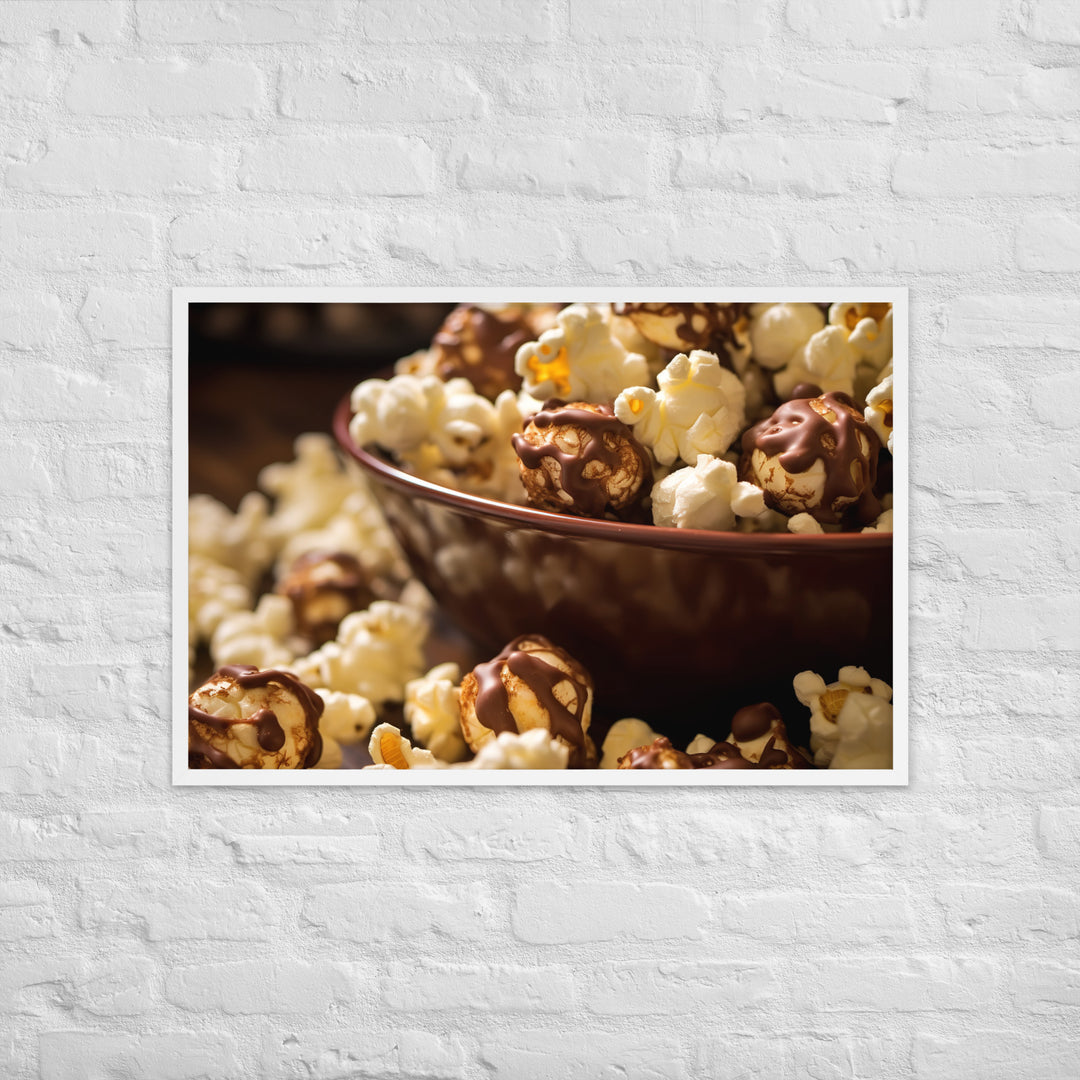 Chocolate Popcorn Framed poster 🤤 from Yumify.AI