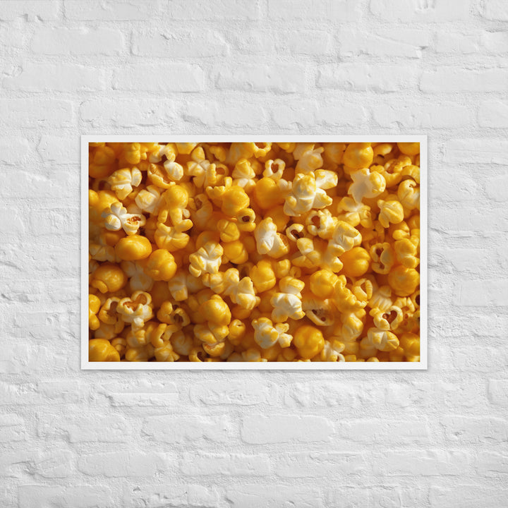 Cheese Popcorn Framed poster 🤤 from Yumify.AI