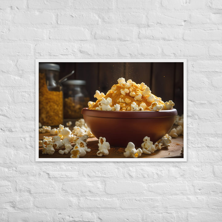 Cheese Popcorn Framed poster 🤤 from Yumify.AI