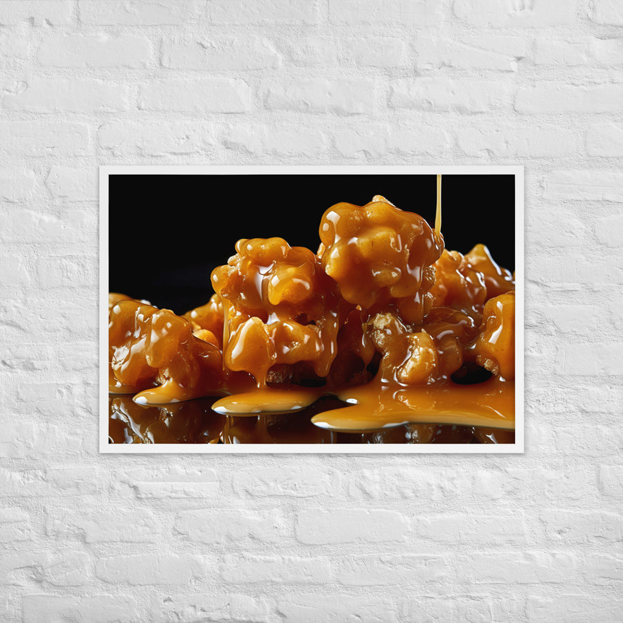 Caramel Popcorn Framed poster 🤤 from Yumify.AI