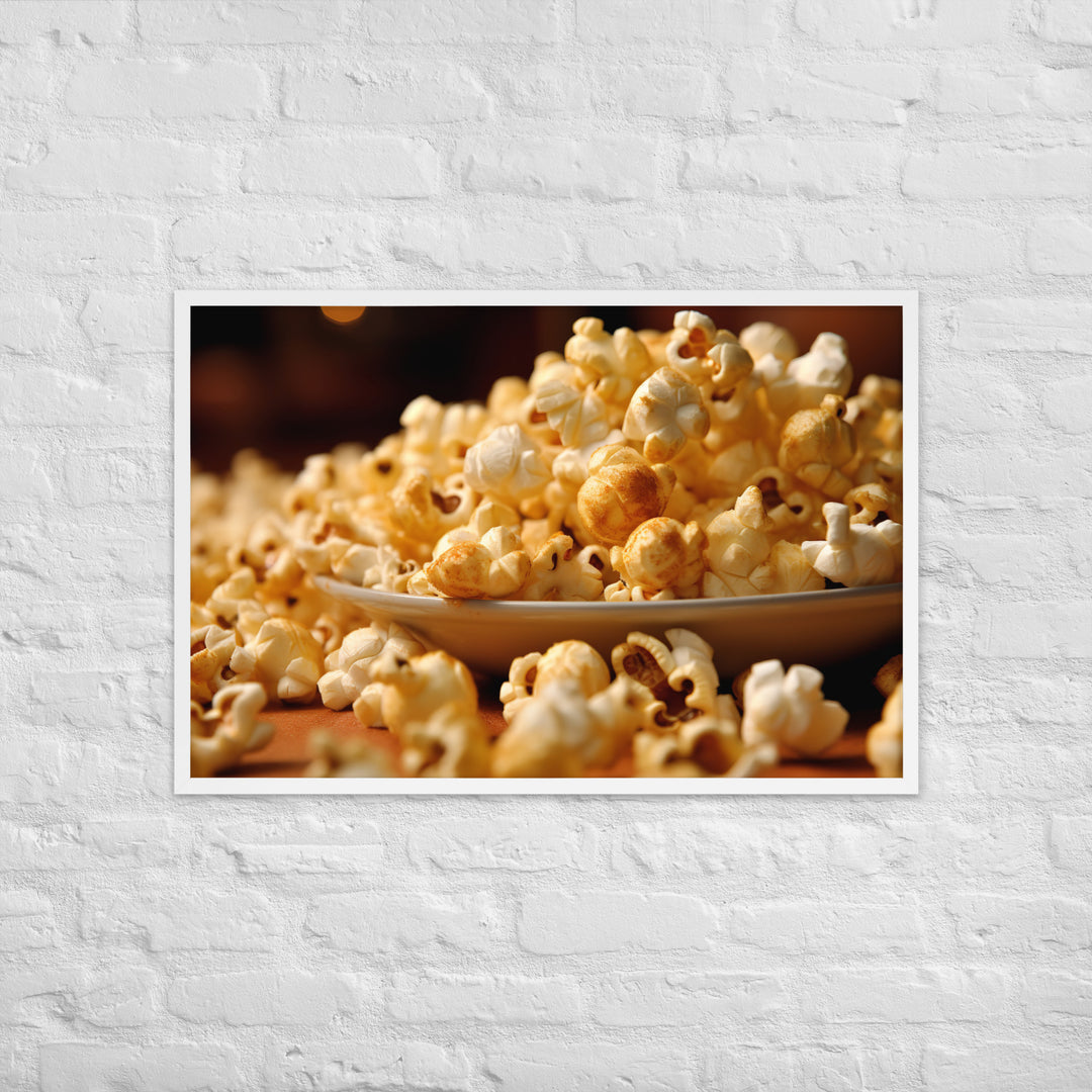 Buttered Popcorn Framed poster 🤤 from Yumify.AI