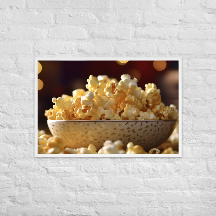 Buttered Popcorn Framed poster 🤤 from Yumify.AI