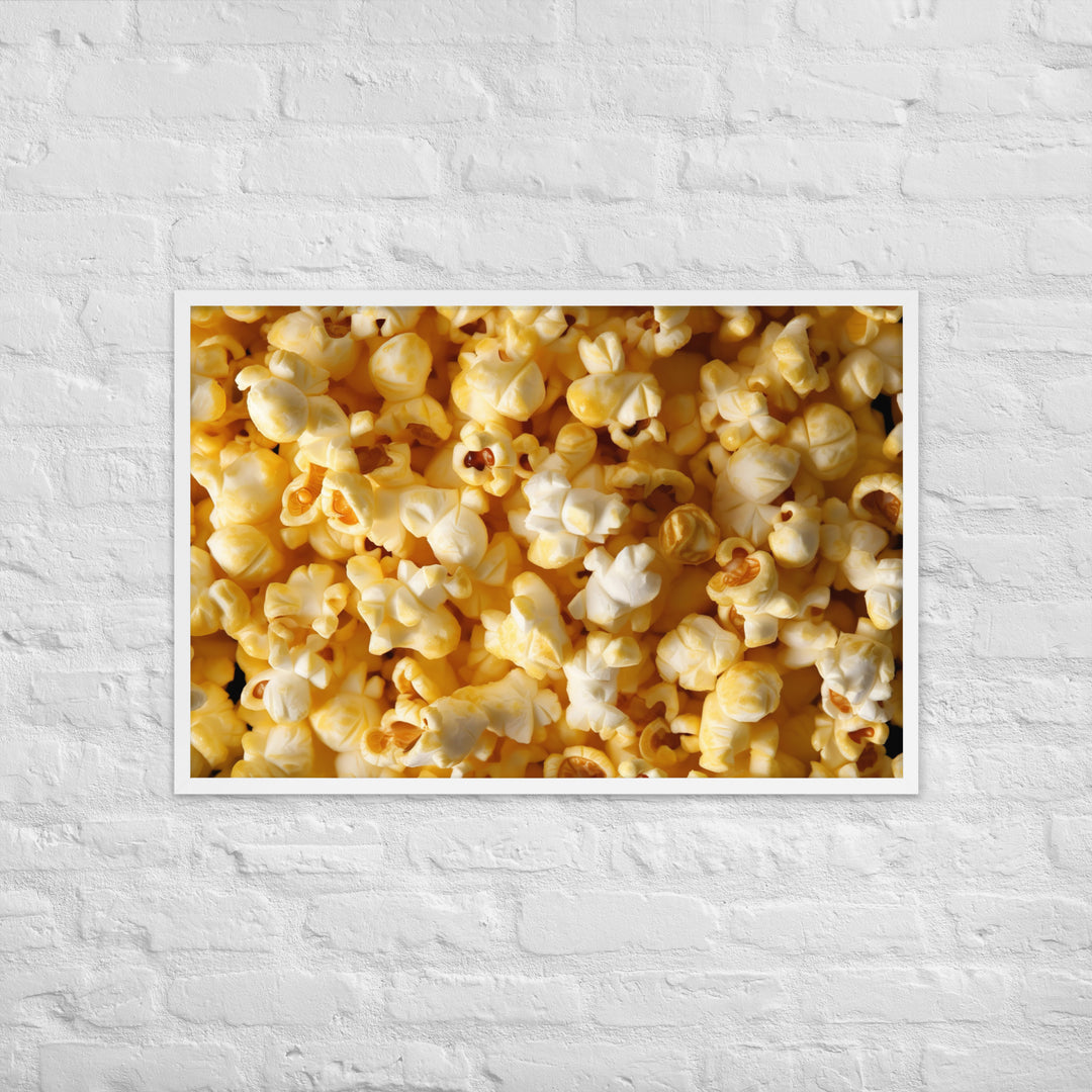 Buttered Popcorn Framed poster 🤤 from Yumify.AI